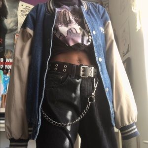 ⛓Swingster {Bomber Jean Jacket}⛓